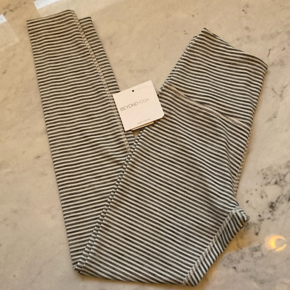 Beyond Yoga Striped Leggings